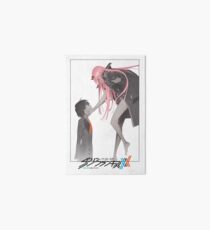 Darling in the Franxx Hiro and Zero Two logo Art Board