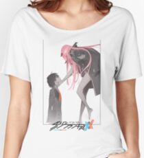 Darling in the Franxx Hiro and Zero Two logo Women's Relaxed Fit T-Shirt