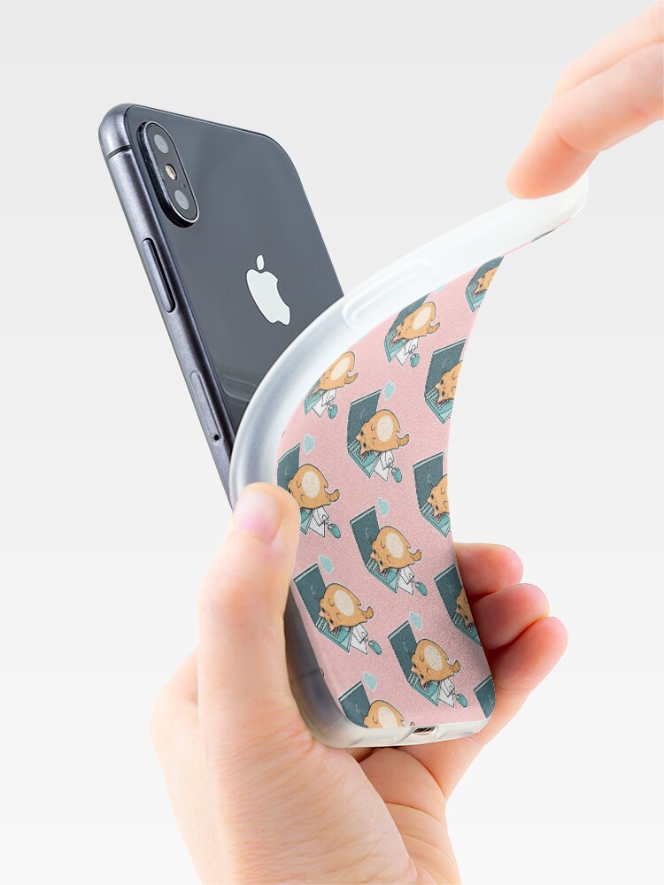 Alternative Ansicht von Nette Laptop-Katze iPhone-Hülle & Cover