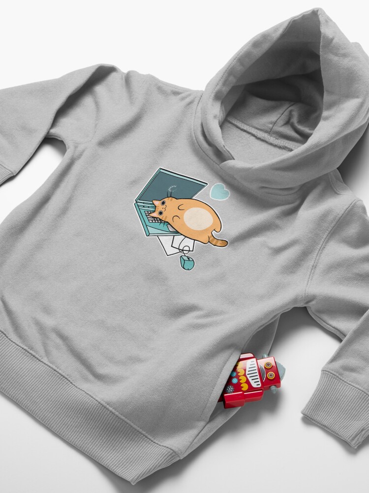 Alternative Ansicht von Nette Laptop-Katze Kleinkind Hoodie