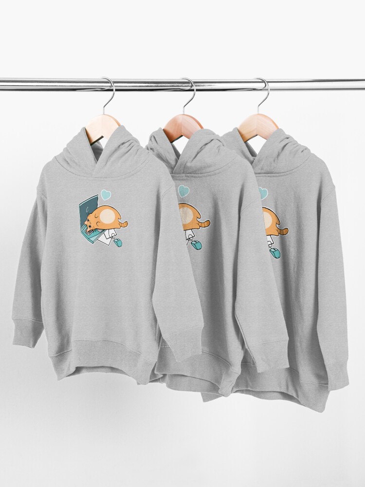 Alternative Ansicht von Nette Laptop-Katze Kleinkind Hoodie