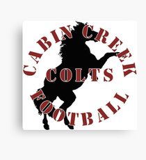 Cabin Creek Colts Football Canvas Print