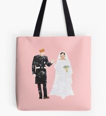Prince Harry and Meghan Markle royal wedding Tote Bag