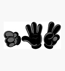 Rock Paper Scissors Photographic Print