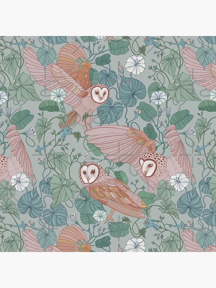 Pink barn owls by torysevas