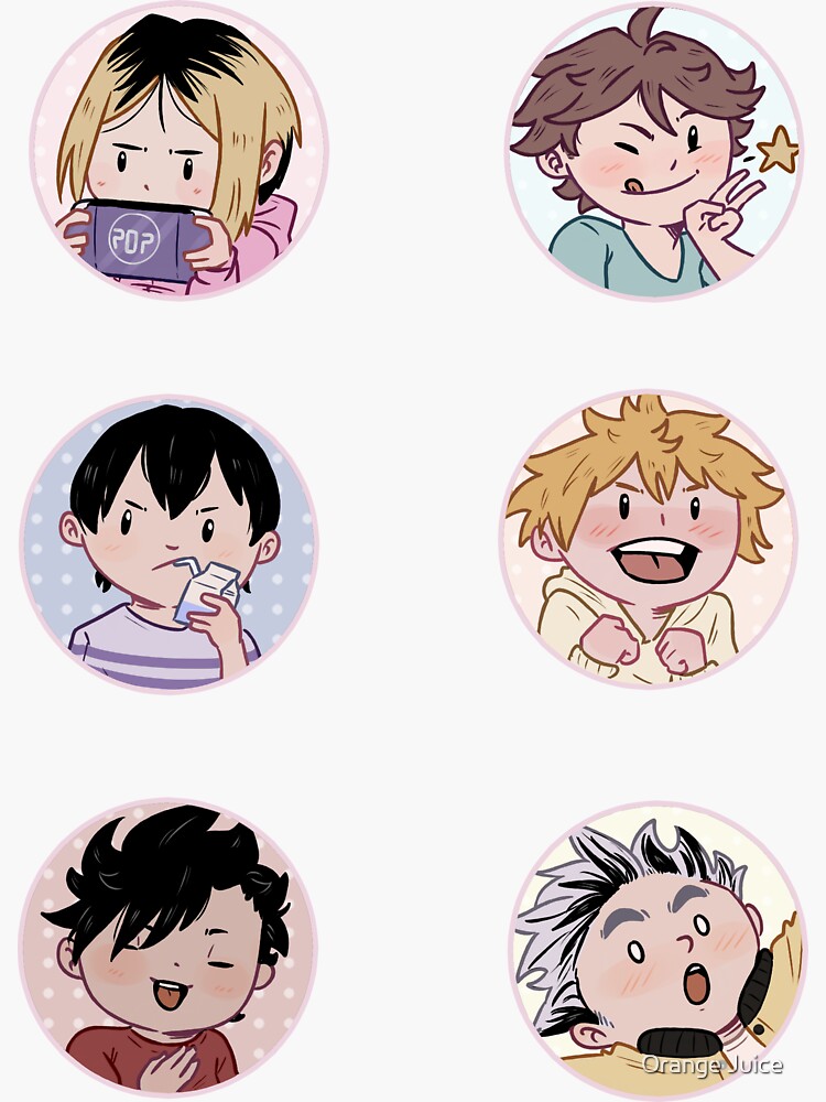 haikyuu sticker by mariogal redbubble