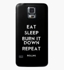 eat sleep burn repeat Case/Skin for Samsung Galaxy