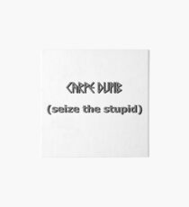 Carpe Dumb - Seize the Stupid Art Board