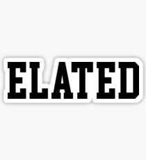 Elated Sticker