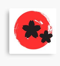Japanische Rose Leinwanddruck