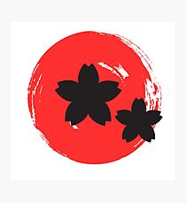 Japanische Rose Fotodruck