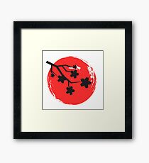 Japanische Rose 2 Gerahmtes Wandbild