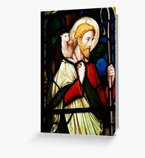 Stained Glass The Good Shepherd Greeting Card