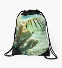 Reef fish Drawstring Bag