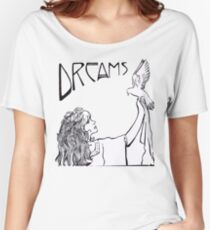 Stevie Nicks- Art Nouveau Style- B&W Women's Relaxed Fit T-Shirt