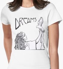 Stevie Nicks- Art Nouveau Style- B&W Women's Fitted T-Shirt
