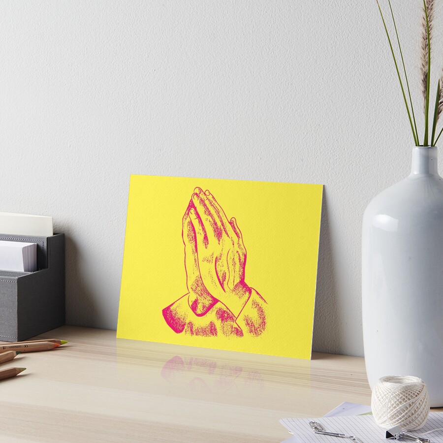Praying Hands Art Board Print