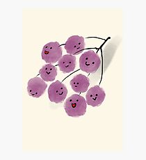 Bunch of happy grapes Photographic Print
