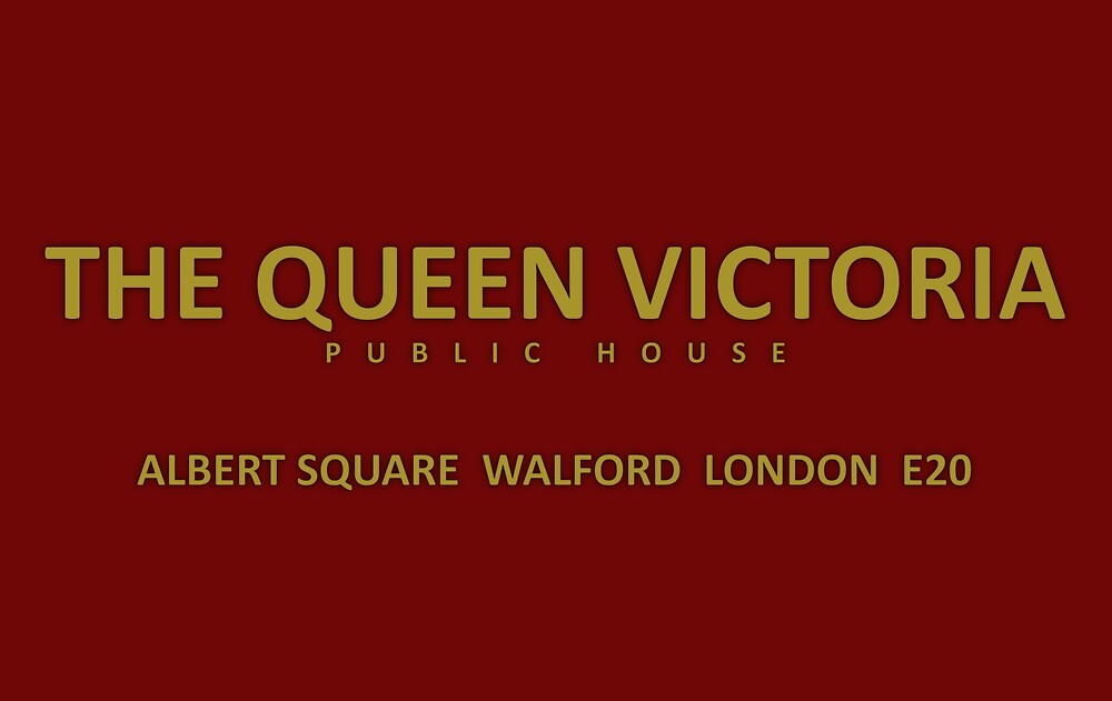 "EastEnders The Queen Vic" by UnconArt Redbubble