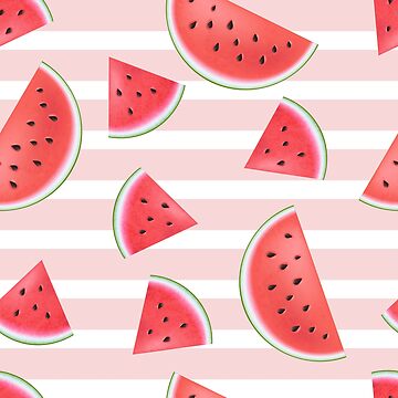 Artwork thumbnail, Watermelon pattern for summer by creaschon
