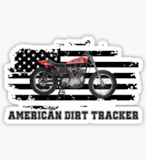 American Dirt Tracker Flat Track Racer Dirt Track Racer Sticker