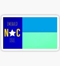 Nautical NC flag (Emerald Isle, NC) Sticker