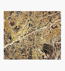 Black and gold elegant marble pattern Photographic Print