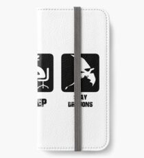Eat, Sleep, Slay Dragons iPhone Wallet/Case/Skin