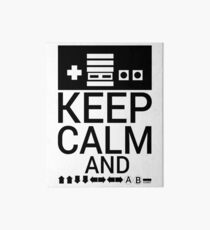 KEEP CALM AND GAME ON Art Board