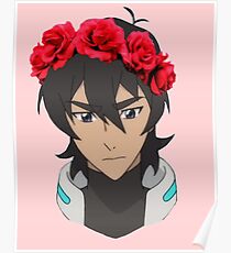 Keith Flower Crown Poster