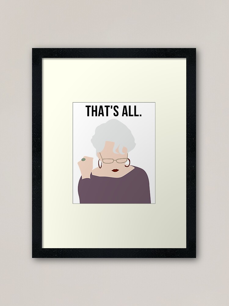 Alternate view of THAT'S ALL Framed Art Print