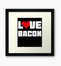 Bacon lovers funny/loving shirt Framed Print