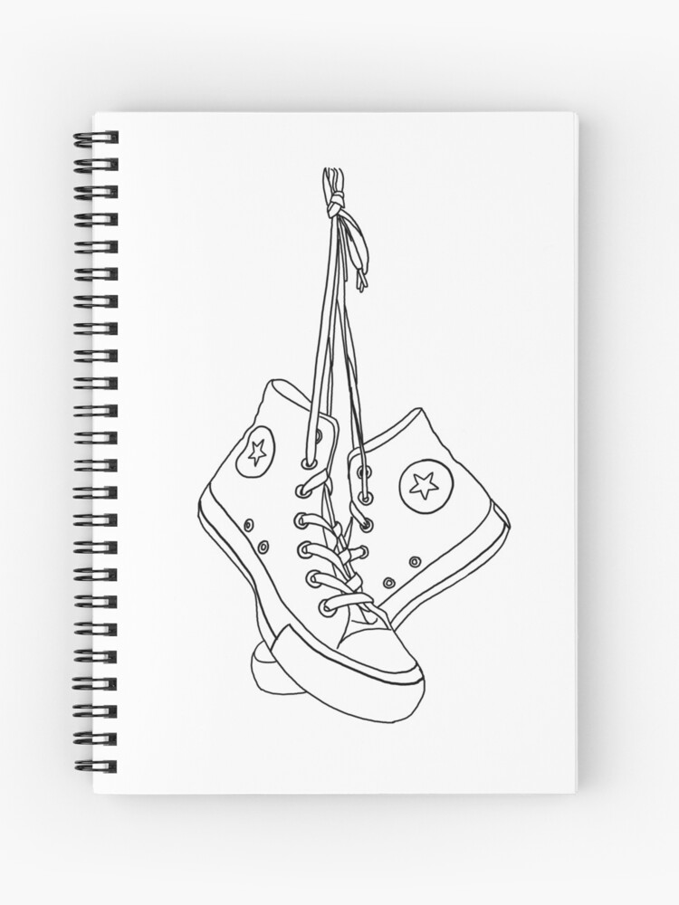 drawings of converse shoes