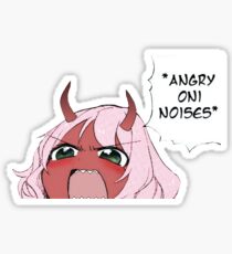 Darling In The Franxx - Angry Oni noises Sticker