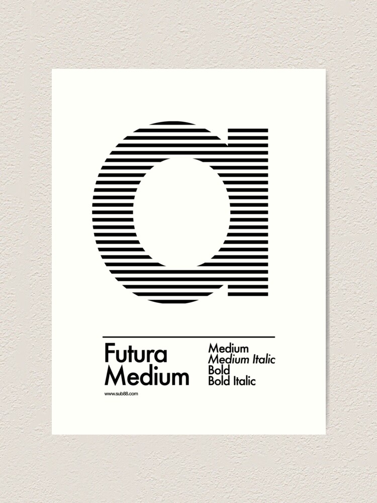Alternate view of The Letter a Futura Type Art Print
