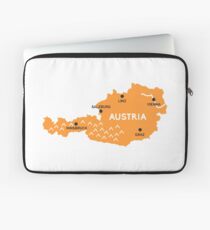 austria map Laptop Sleeve