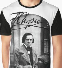 Camiseta gráfica Frederic Chopin - música clásica