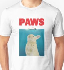 Paws Bunny Funny Jaws Movie Parody Unisex T-Shirt