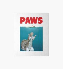 Paws Squirrel Funny Jaws Movie Parody Art Board