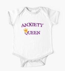 Body de manga corta para bebé Anxiety Queen Crown