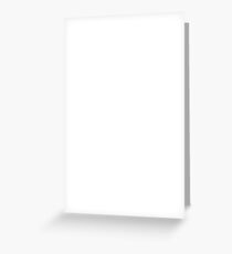 Minimalism - Word White On Black Grußkarte