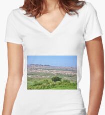 Vastness Women's Fitted V-Neck T-Shirt