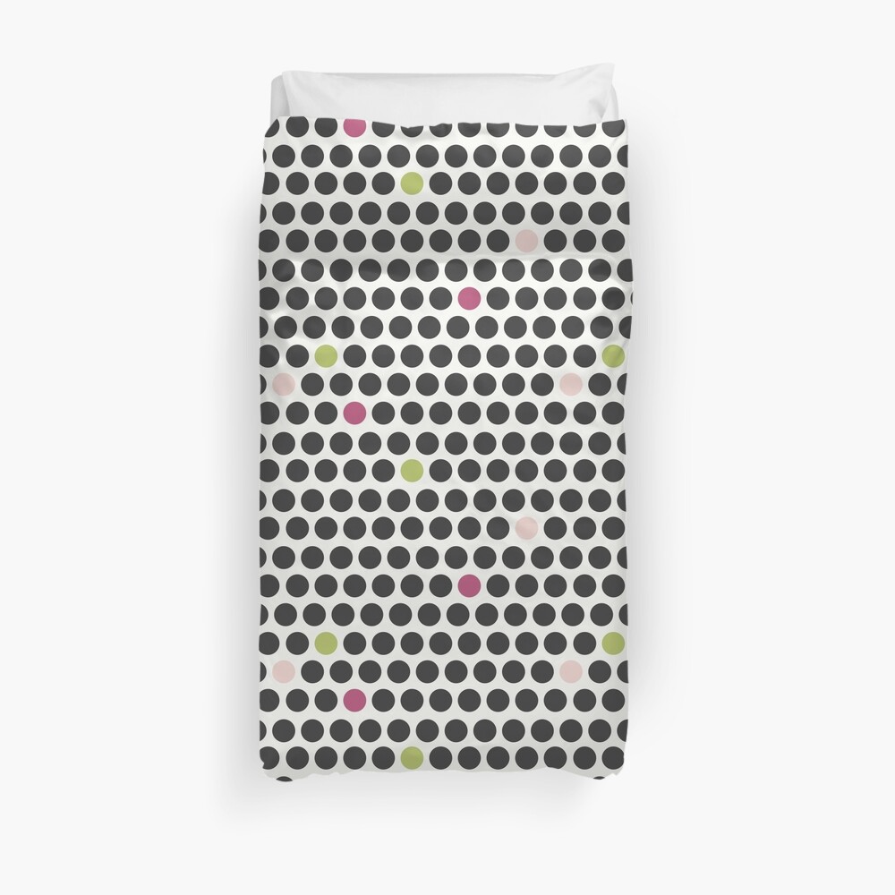 Dragon Fruit Dots Duvet Cover