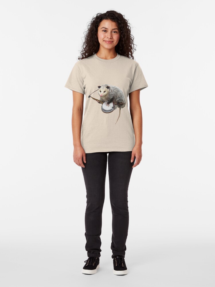 Alternate view of Possum Playing Banjo Classic T-Shirt