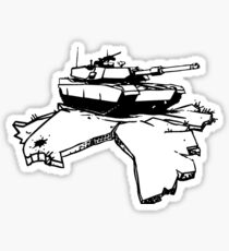 who needs peace! Sticker