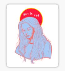 girl in red Sticker