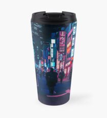 Taza de viaje Dar un paseo bajo el neón