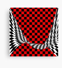 black red white Canvas Print