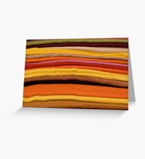 Pashminas in a Market stall in Soller, Mallorca Greeting Card