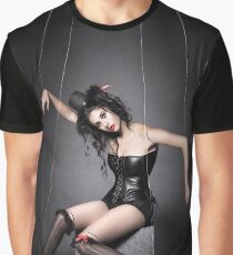 Black Widow Marionette Puppet Graphic T-Shirt